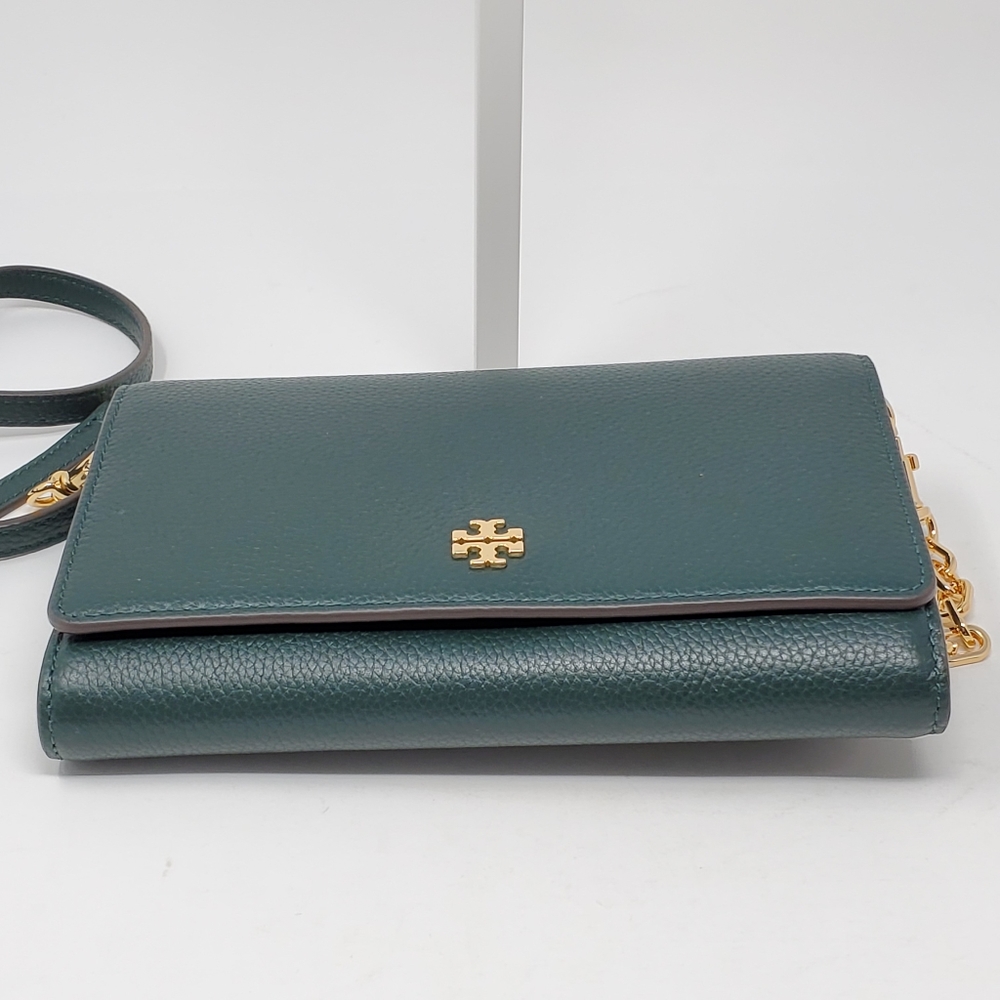 💯 Auth Tory Burch Carter Chain Wallet Crossbody - Picture 3 of 8